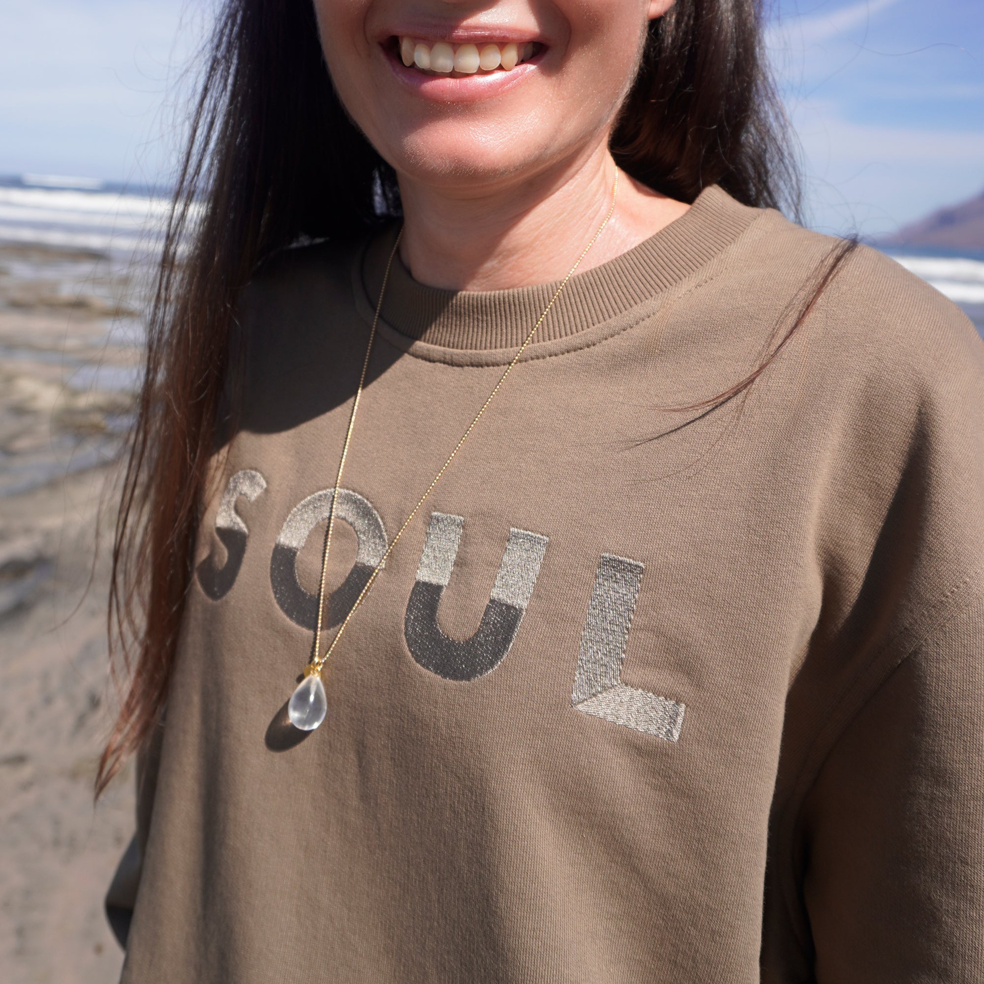KHAKI SWEATSHIRT SOUL Be Your Strongest – Herbstfavorit