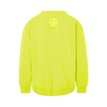 Lade das Bild in den Galerie-Viewer, Neongelbes Sweatshirt aus Organic Cotton mit Stickerei NEU