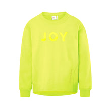 Lade das Bild in den Galerie-Viewer, Neongelbes Sweatshirt aus Organic Cotton mit Stickerei NEU