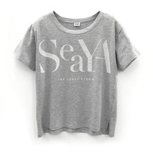 Lade das Bild in den Galerie-Viewer, grau Melange T-Shirt aus Organic Cotton mit Druck