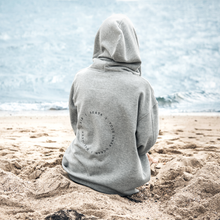 Lade das Bild in den Galerie-Viewer, Hoodie Jacke grau Melange aus Organic Cotton mit Stickerei