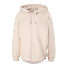 Lade das Bild in den Galerie-Viewer, sandweißes Hoodie aus Organic Cotton mit Stickerei