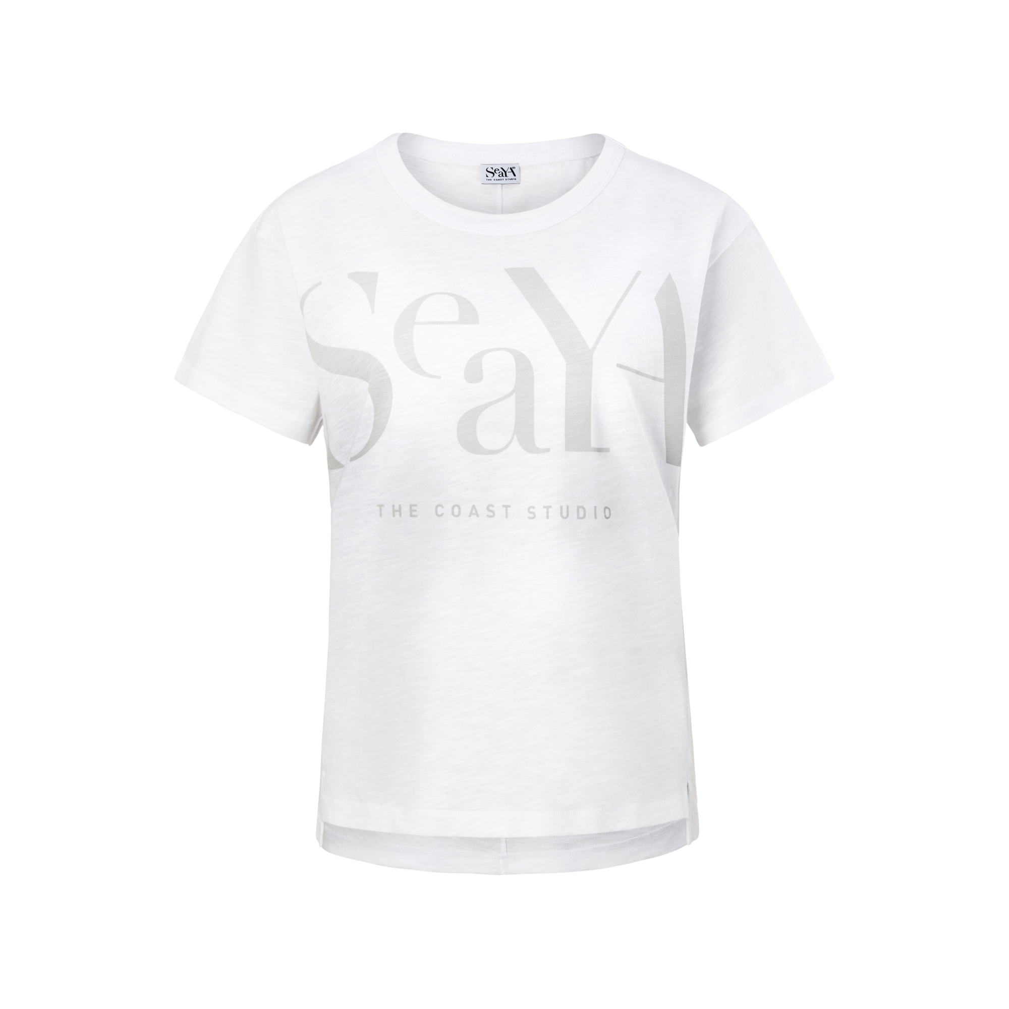 weißes T-Shirt aus Organic Cotton mit Druck