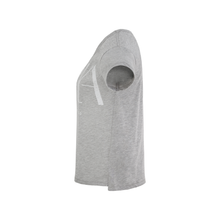 Lade das Bild in den Galerie-Viewer, grau Melange T-Shirt aus Organic Cotton mit Druck