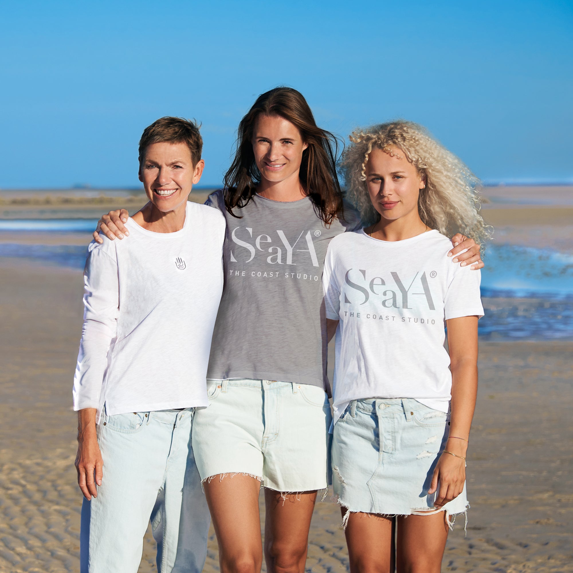 T-Shirt Doppelpack weiß & grau Melange