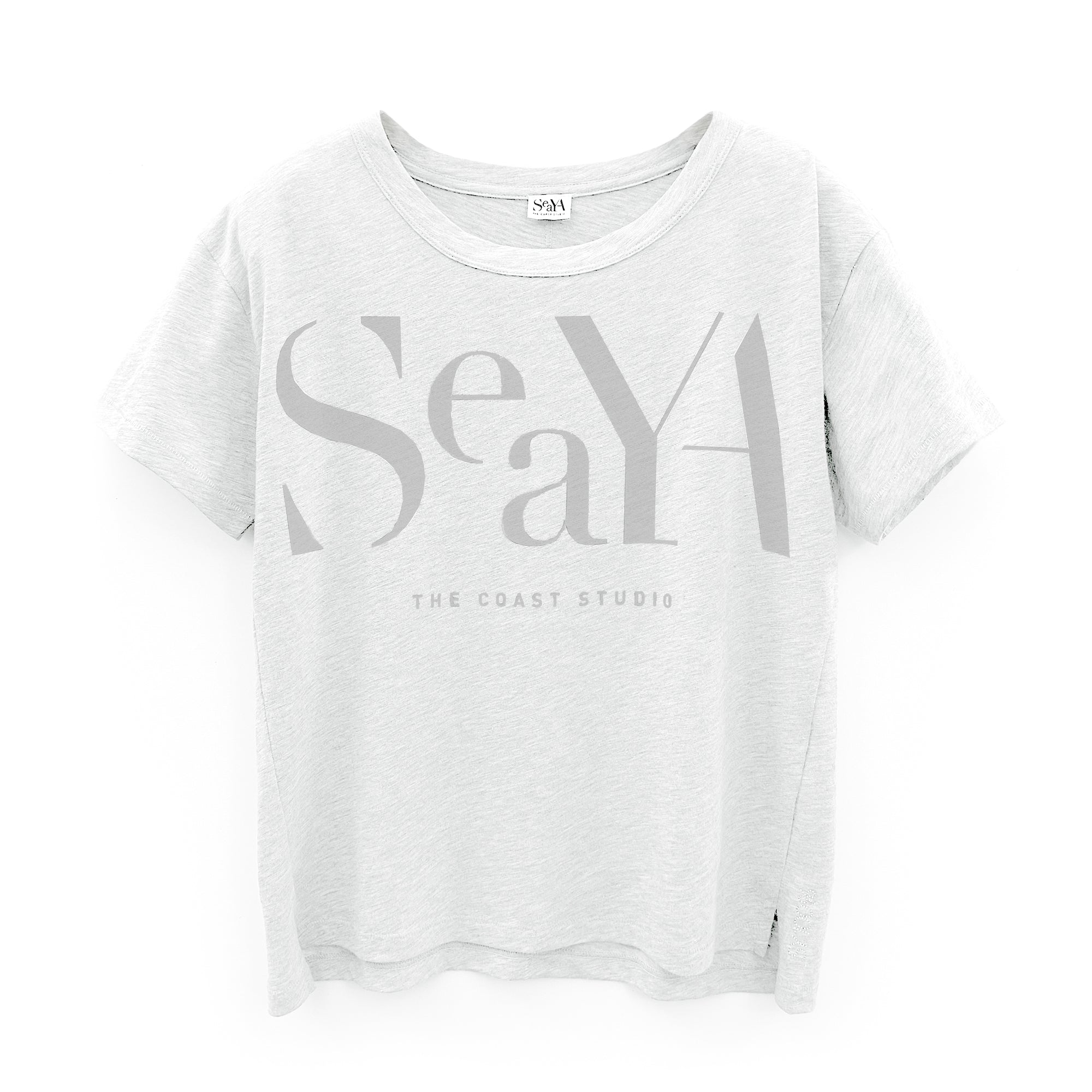 weißes T-Shirt aus Organic Cotton mit Druck